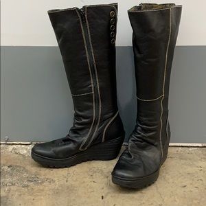 FLY LONDON Tall Boots with Side Zipper